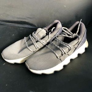 Gray Women's Knit Sneakers - Comfortable Casual Athletic Shoes
